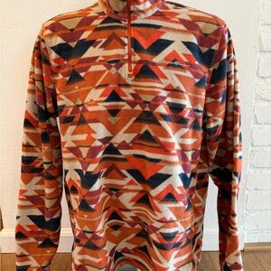 Eddie Bauer Men's Quarter Zip Up Quest Fleece - Southwest